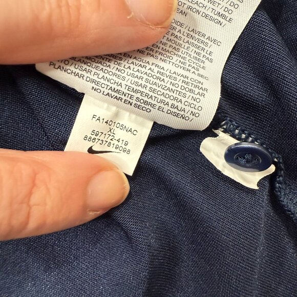 Tennessee Titans Nike Polo Shirt Men XL Blue OnField DRI-FIT Performance - Picture 8 of 14